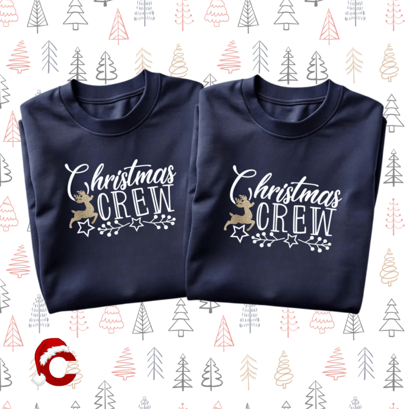 Christmas Crew Matching Christmas Jumpers - Christmaspyjamabox.co.uk