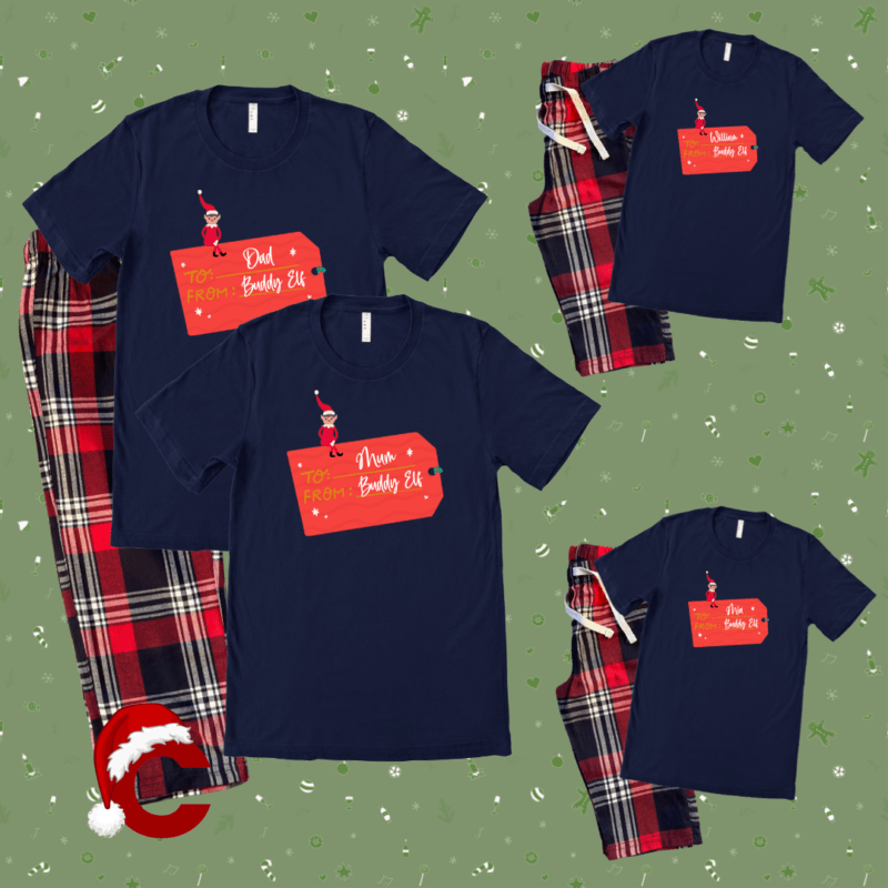 Elf On The Shelf Christmas Matching Pyjamas - Christmaspyjamabox.co.uk